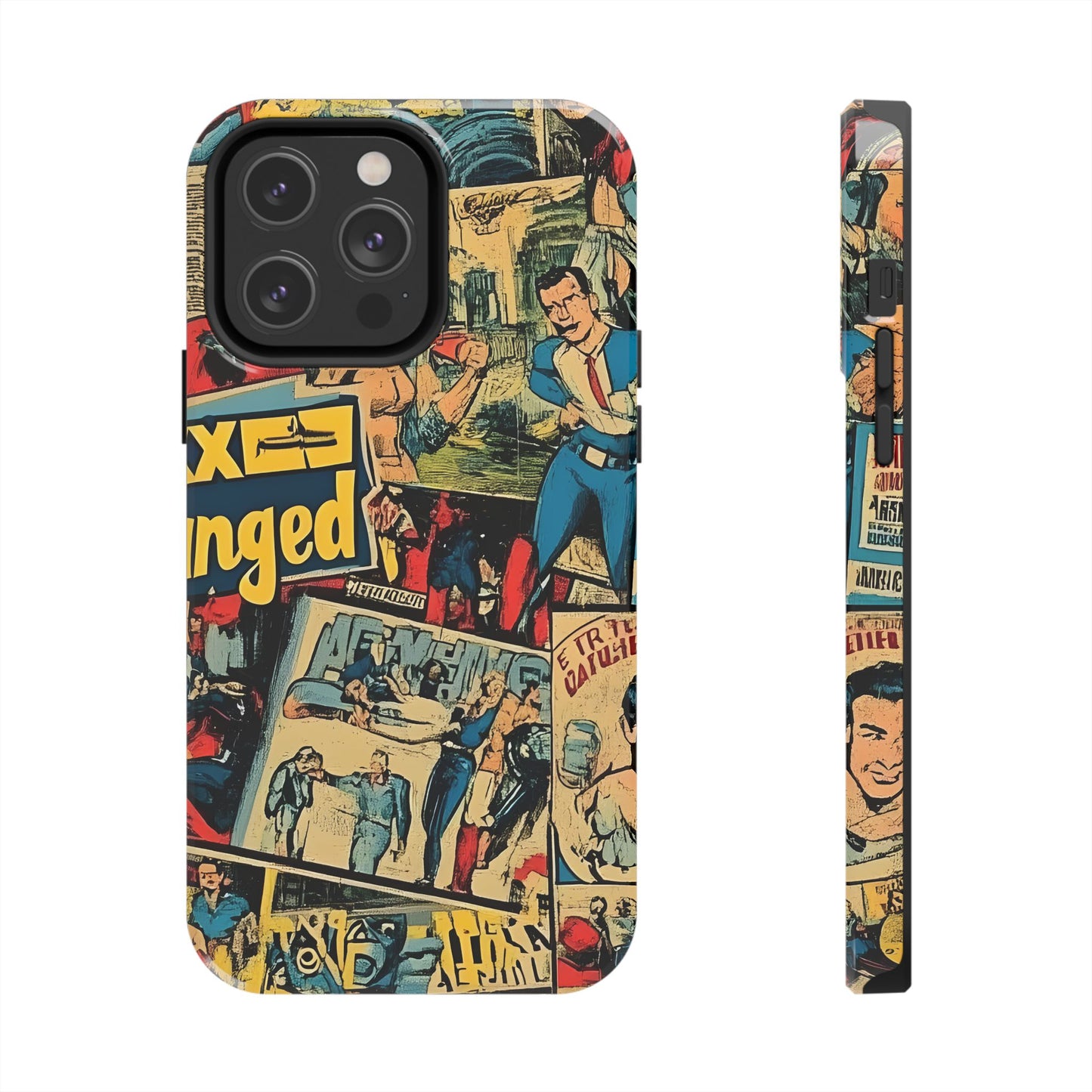 Vintage Comic - Tough Phone Cases, Superhero Phone Covers