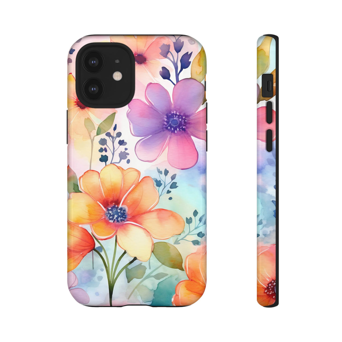 Phone Case - Spring Flower Watercolor Tough Case