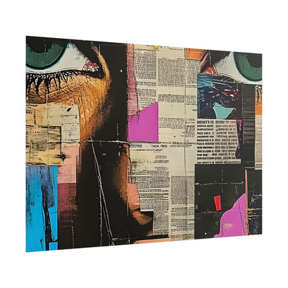 Wall Art Poster - Retro Pop Culture Woman 14 Comic Book Style