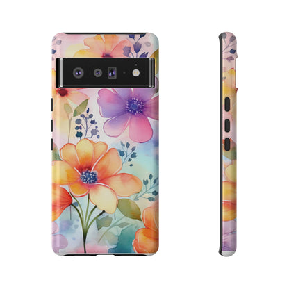 Phone Case - Spring Flower Watercolor Tough Case