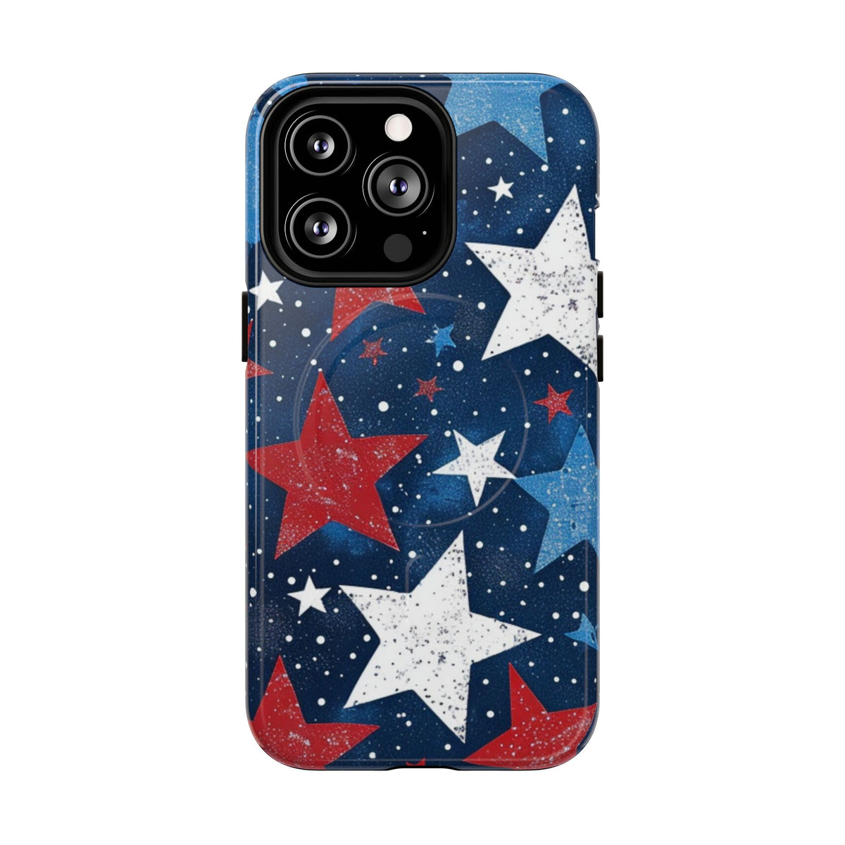 Stars & Stripes Impact-Resistant Phone Case  -Tough Magnetic iPhone Cover
