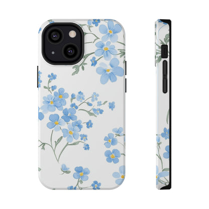 Blue Flower Design Floral Phone Case