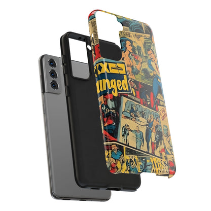Vintage Comic - Tough Phone Cases, Superhero Phone Covers