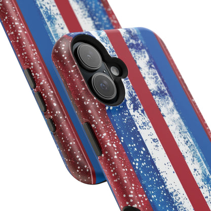 Patriotic Stripes Impact-Resistant Phone Case