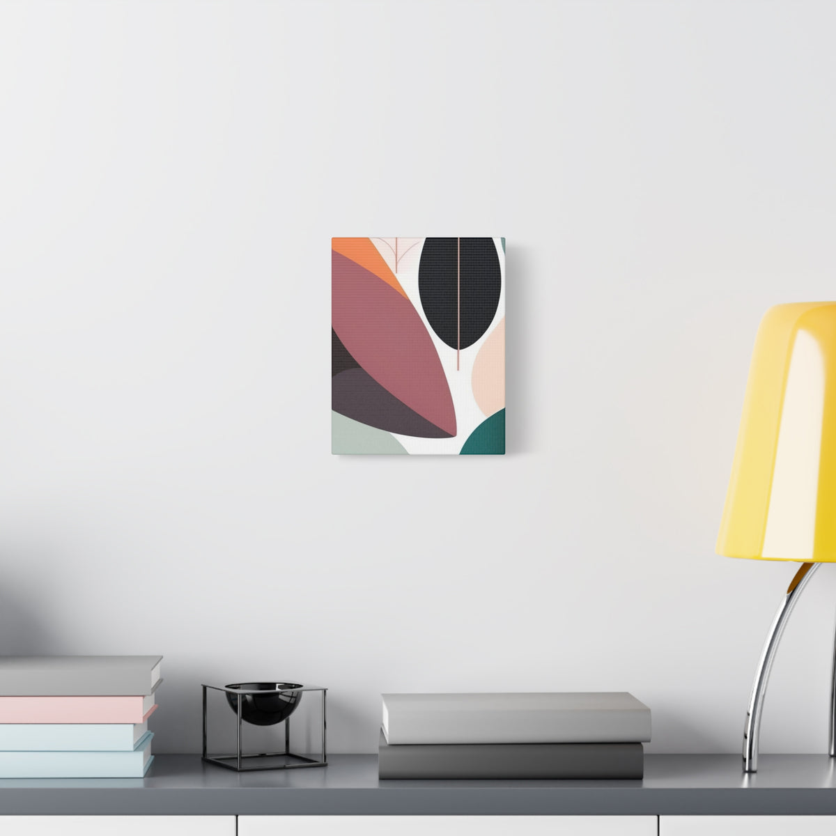 Abstract Leaf Matte Canvas Print — Modern Botanical Wall Art, Stretched 1.25"