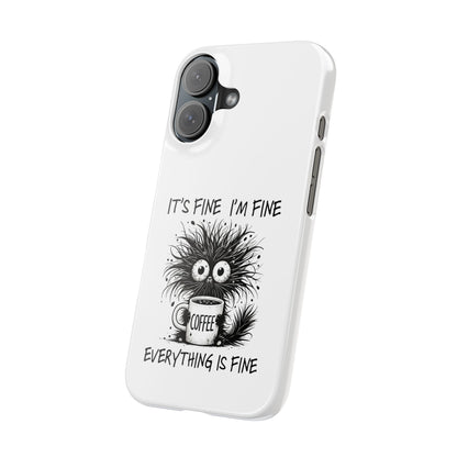 Funny Cat  - Slim phone Case