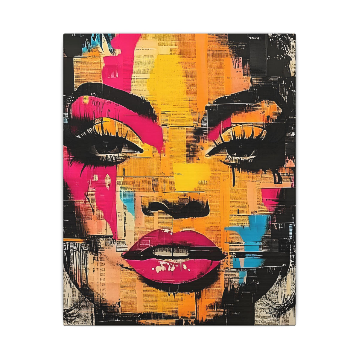 Canvas Wall Art - Retro Pop Culture Women 1