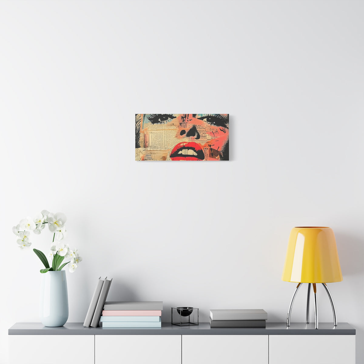 Canvas Wall Art Print, Retro Pop Culture Women 3 - Modern Home Decor, Wall Art, Gift for Art Lovers, Pop Art, Unique Gift for Her