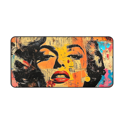Pop Art Marilyn Desk Mat — Retro Glam Mouse Pad 4