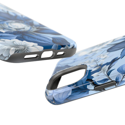 Elegant Blue Floral Phone Case