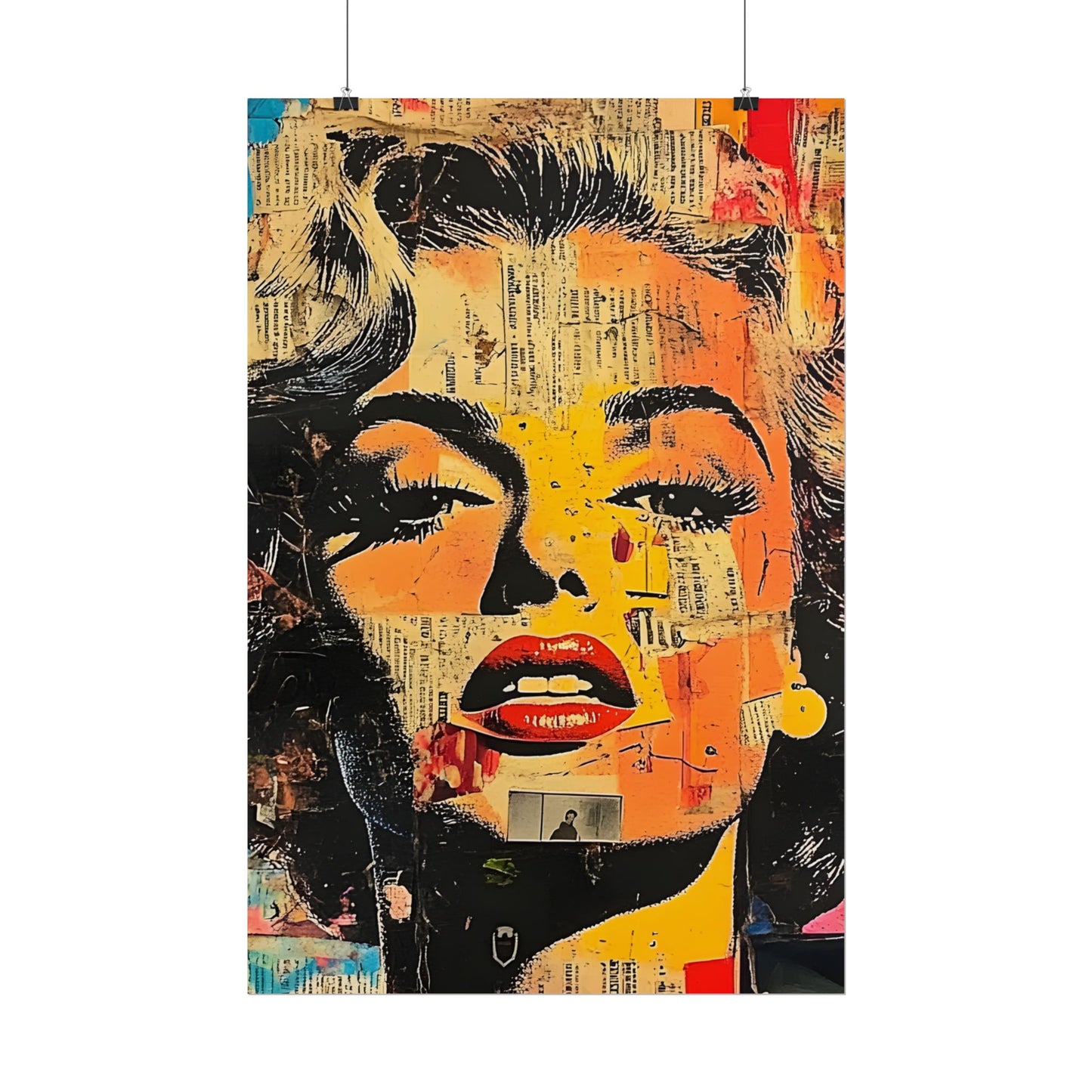 Wall Art Poster - Retro Pop Culture Woman 16, Comic Book Style