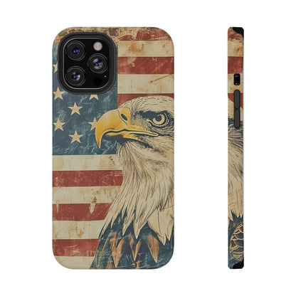 Eagle American Flag Phone Case - Impact-Resistant, Patriotic Design