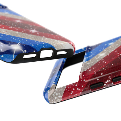 Glittery Patriotic Phone Case - Tough Cases