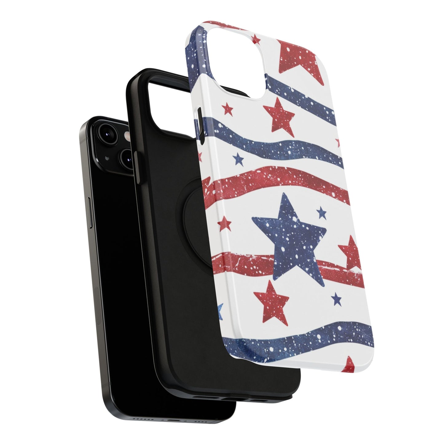 Stars & Stripes Design Impact-Resistant Phone Case