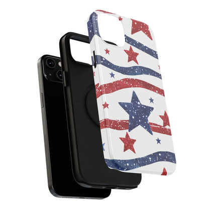 Stars & Stripes Design Impact-Resistant Phone Case