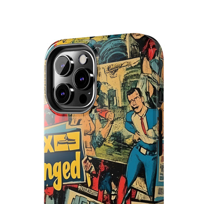 Vintage Comic - Tough Phone Cases, Superhero Phone Covers