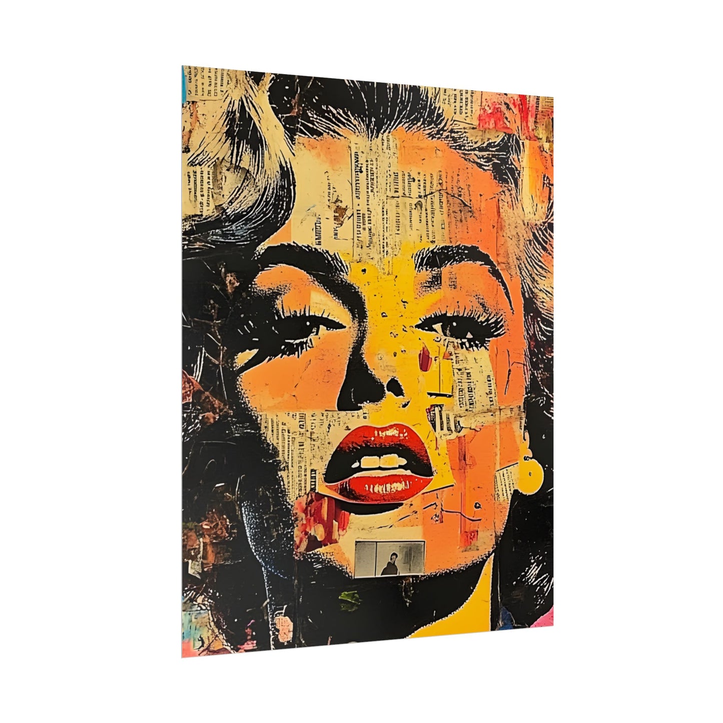 Wall Art Poster - Retro Pop Culture Woman 16, Comic Book Style