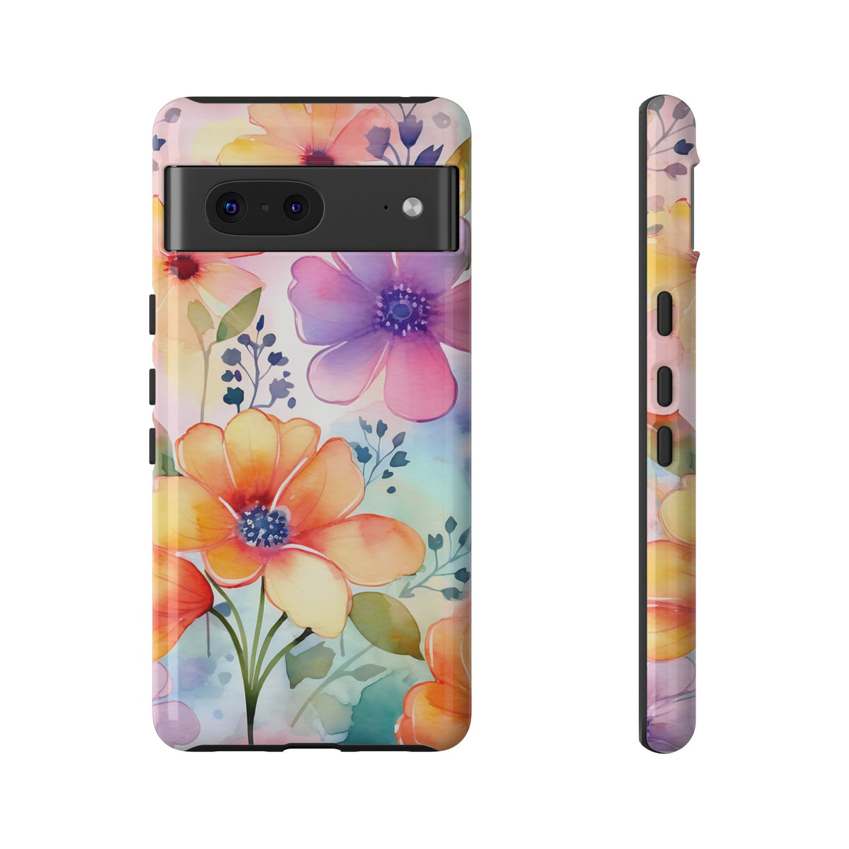 Phone Case - Spring Flower Watercolor Tough Case