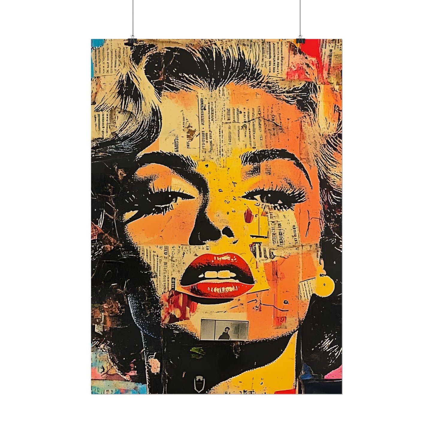 Wall Art Poster - Retro Pop Culture Woman 16, Comic Book Style