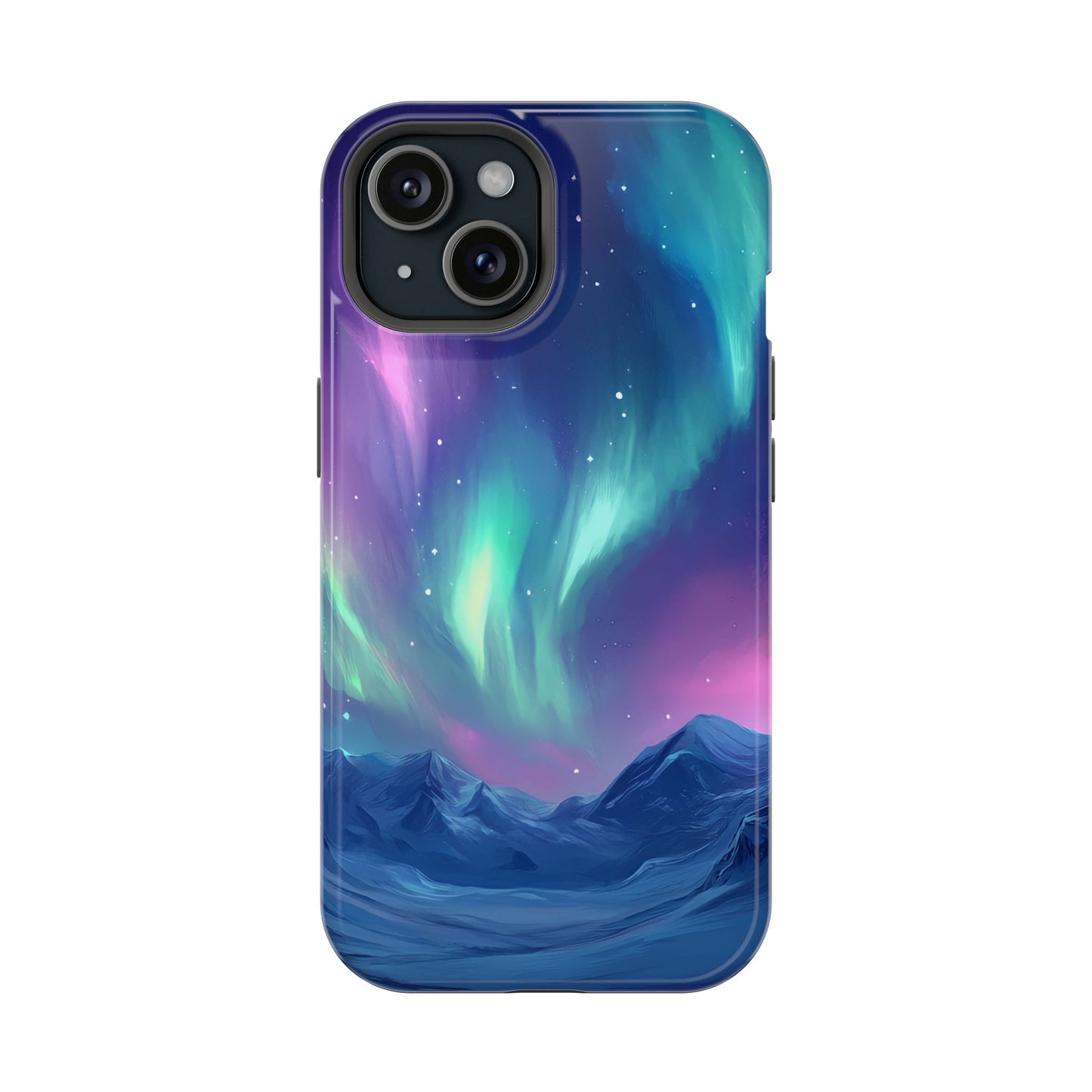 Aurora Borealis Impact-Resistant Phone Case - Colorful Northern Lights Design-2
