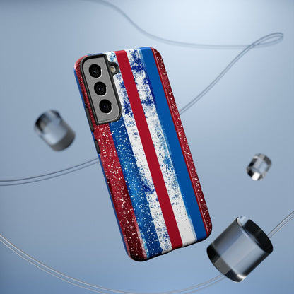 Patriotic Stripes Impact-Resistant Phone Case