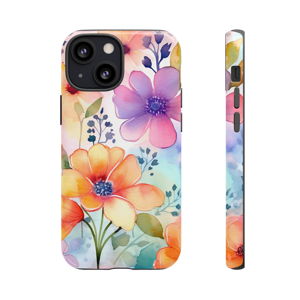 Phone Case - Spring Flower Watercolor Tough Case