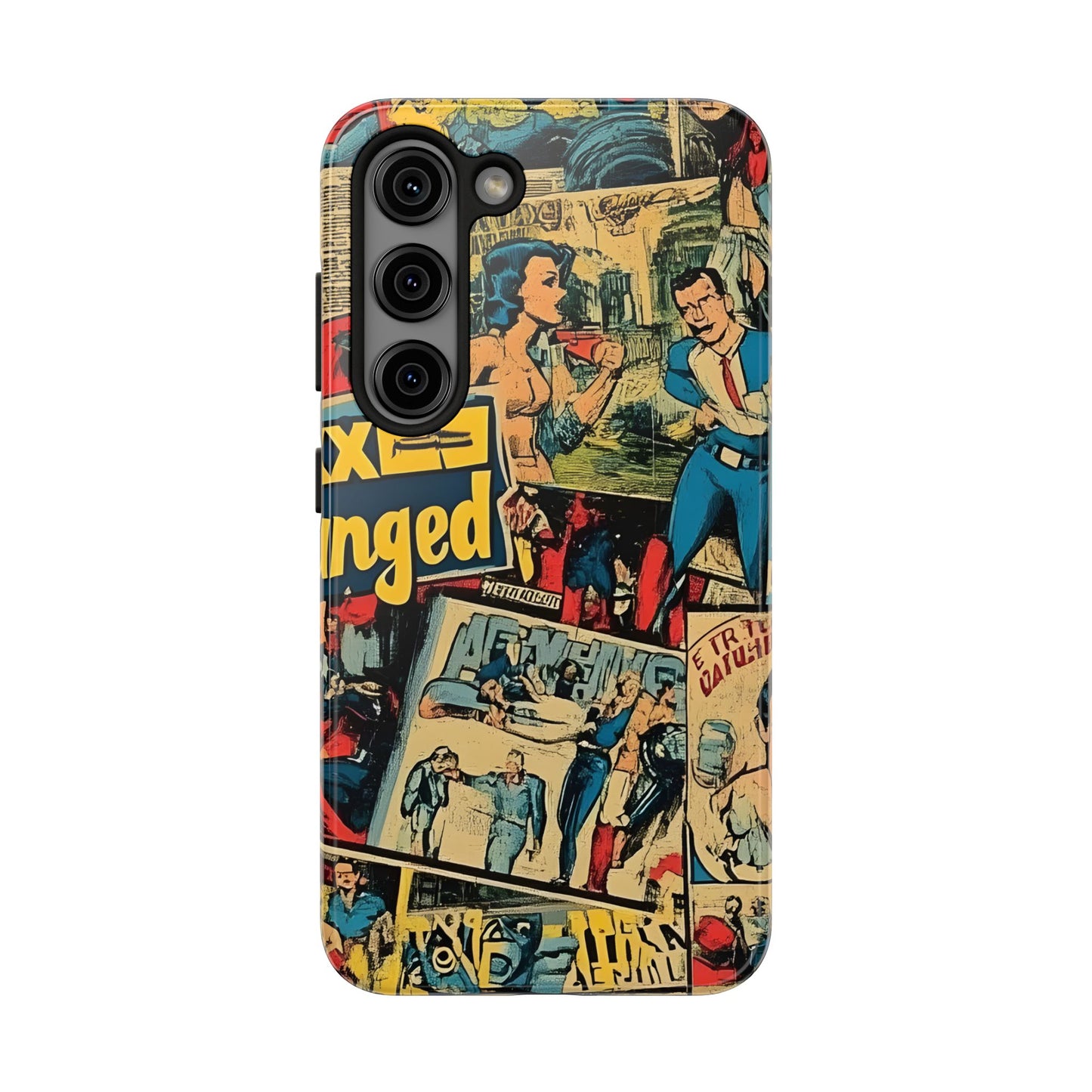 Vintage Comic - Tough Phone Cases, Superhero Phone Covers