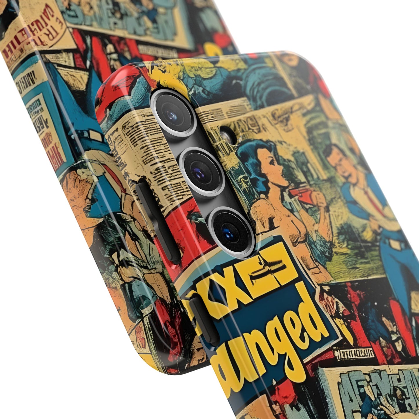 Vintage Comic - Tough Phone Cases, Superhero Phone Covers