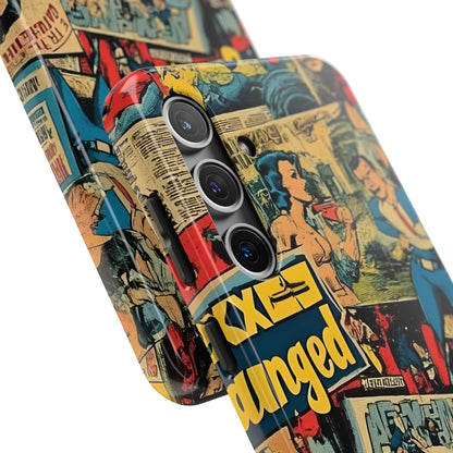 Vintage Comic - Tough Phone Cases, Superhero Phone Covers
