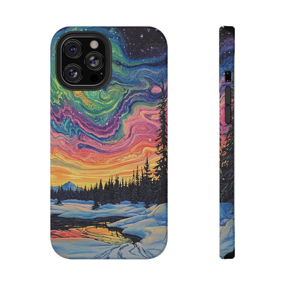 Nature-Inspired Impact-Resistant Phone Case - Vibrant Galaxy Sky Design