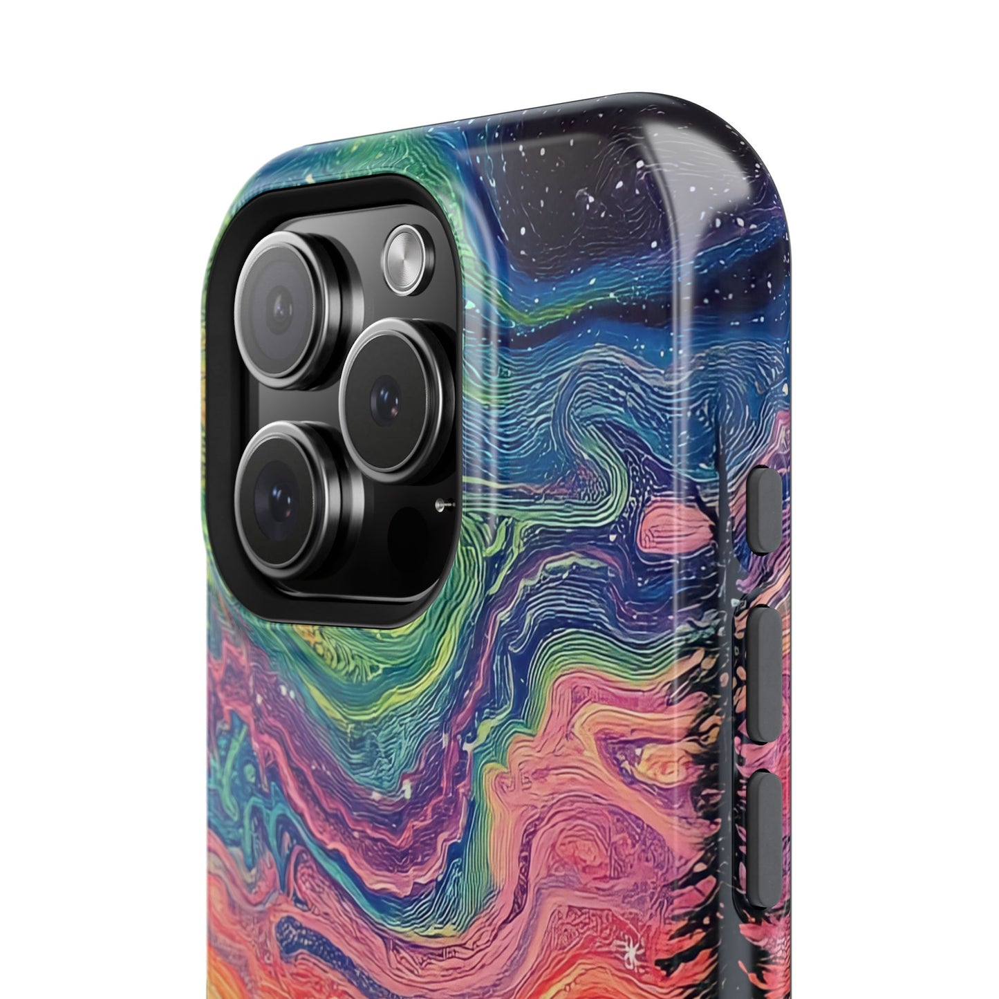 Nature-Inspired Impact-Resistant Phone Case - Vibrant Galaxy Sky Design