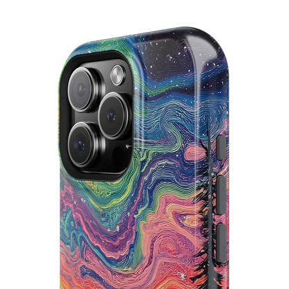 Nature-Inspired Impact-Resistant Phone Case - Vibrant Galaxy Sky Design