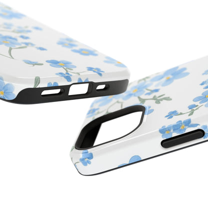 Blue Flower Design Floral Phone Case