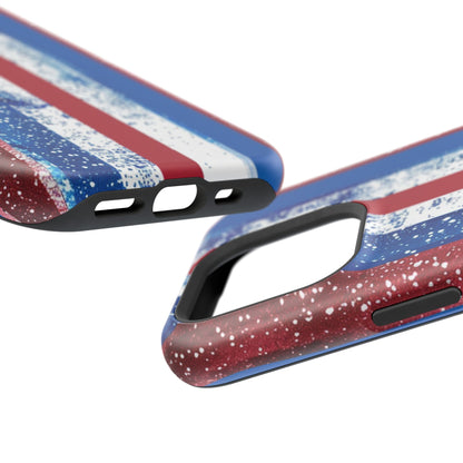 Patriotic Stripes Impact-Resistant Phone Case