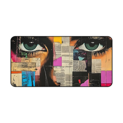 Pop Art Desk Mat — Retro Newspaper Pop Art Mouse Pad 6