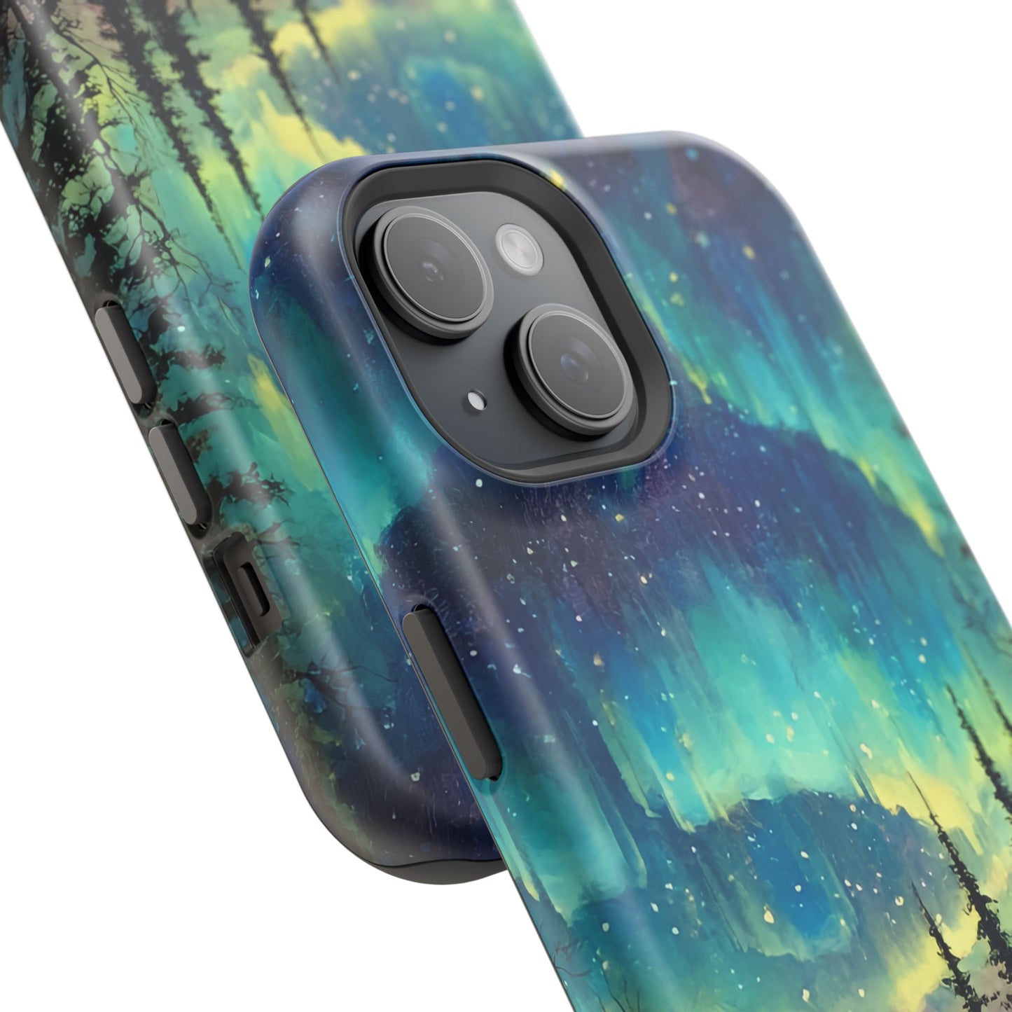 Aurora Borealis Impact-Resistant Phone Case - Durable Protection with Stunning Northern Lights Design