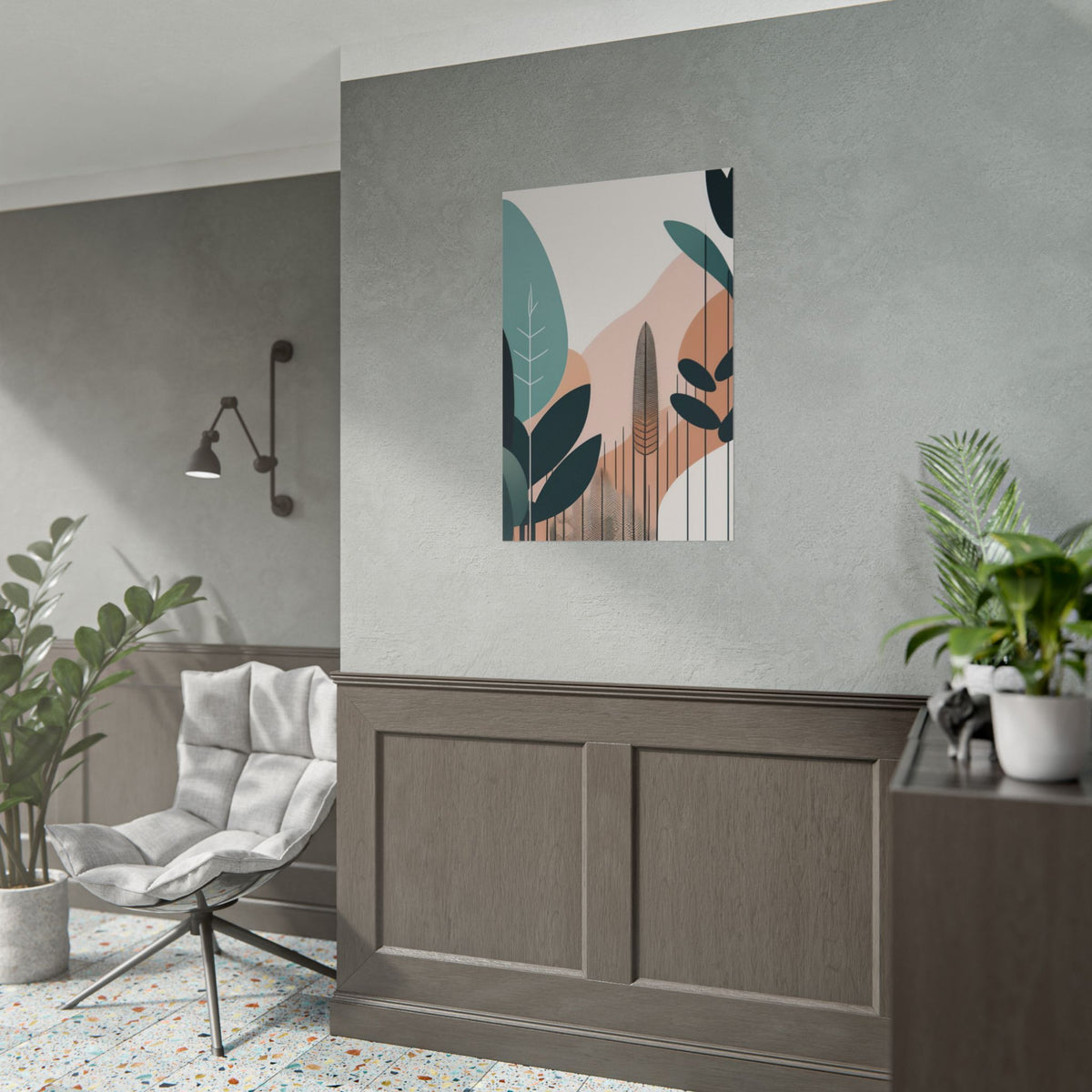 Mid- century nature design poster