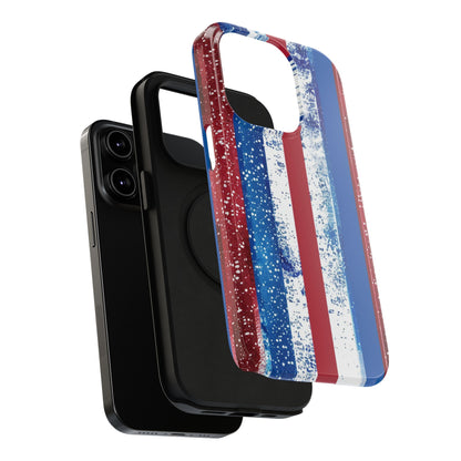 Patriotic Stripes Impact-Resistant Phone Case