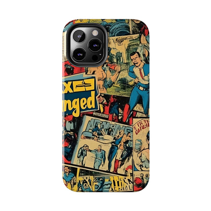 Vintage Comic - Tough Phone Cases, Superhero Phone Covers