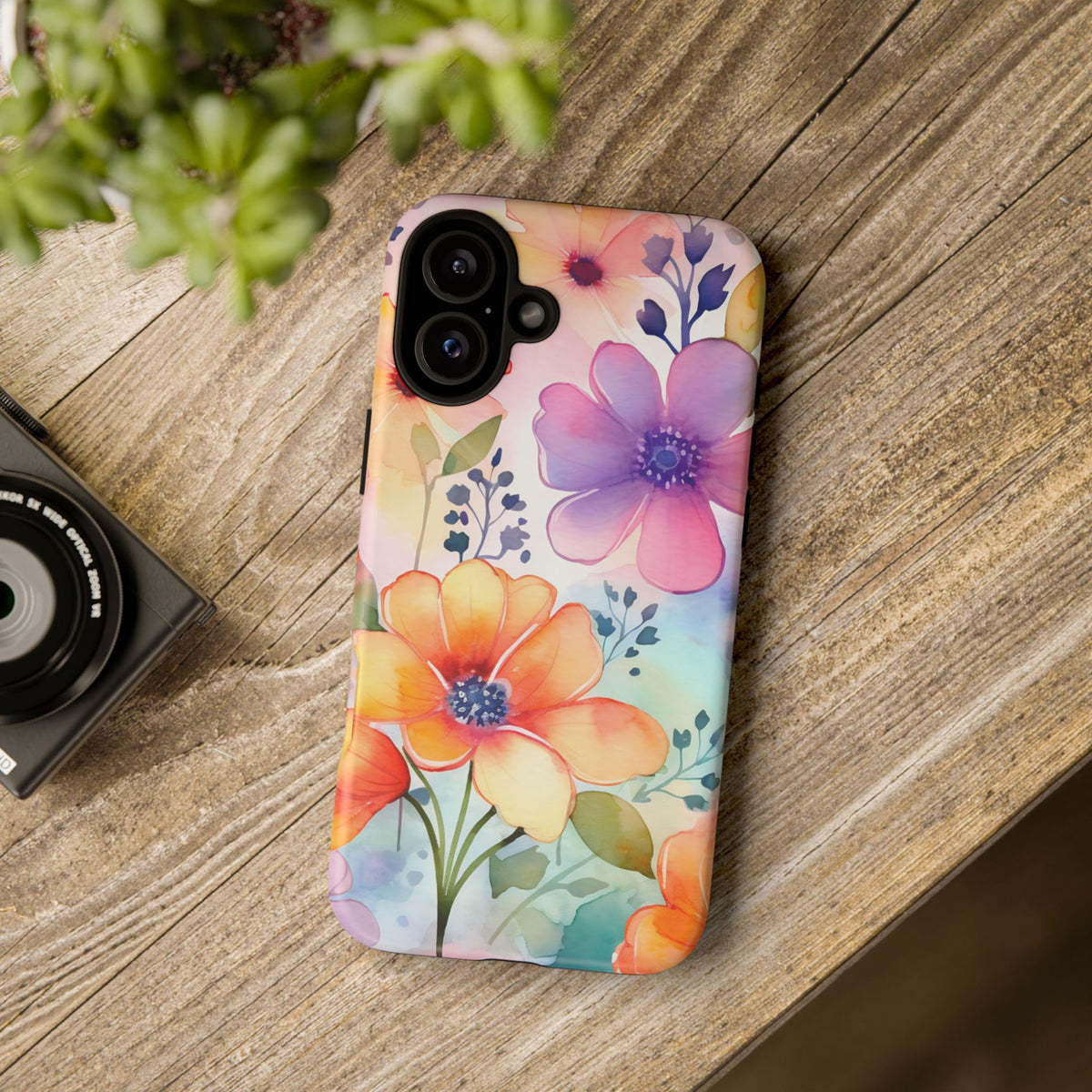 Phone Case - Spring Flower Watercolor Tough Case