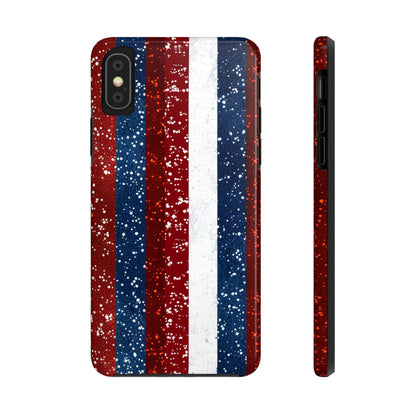 Patriotic Glitter Tough Phone Case