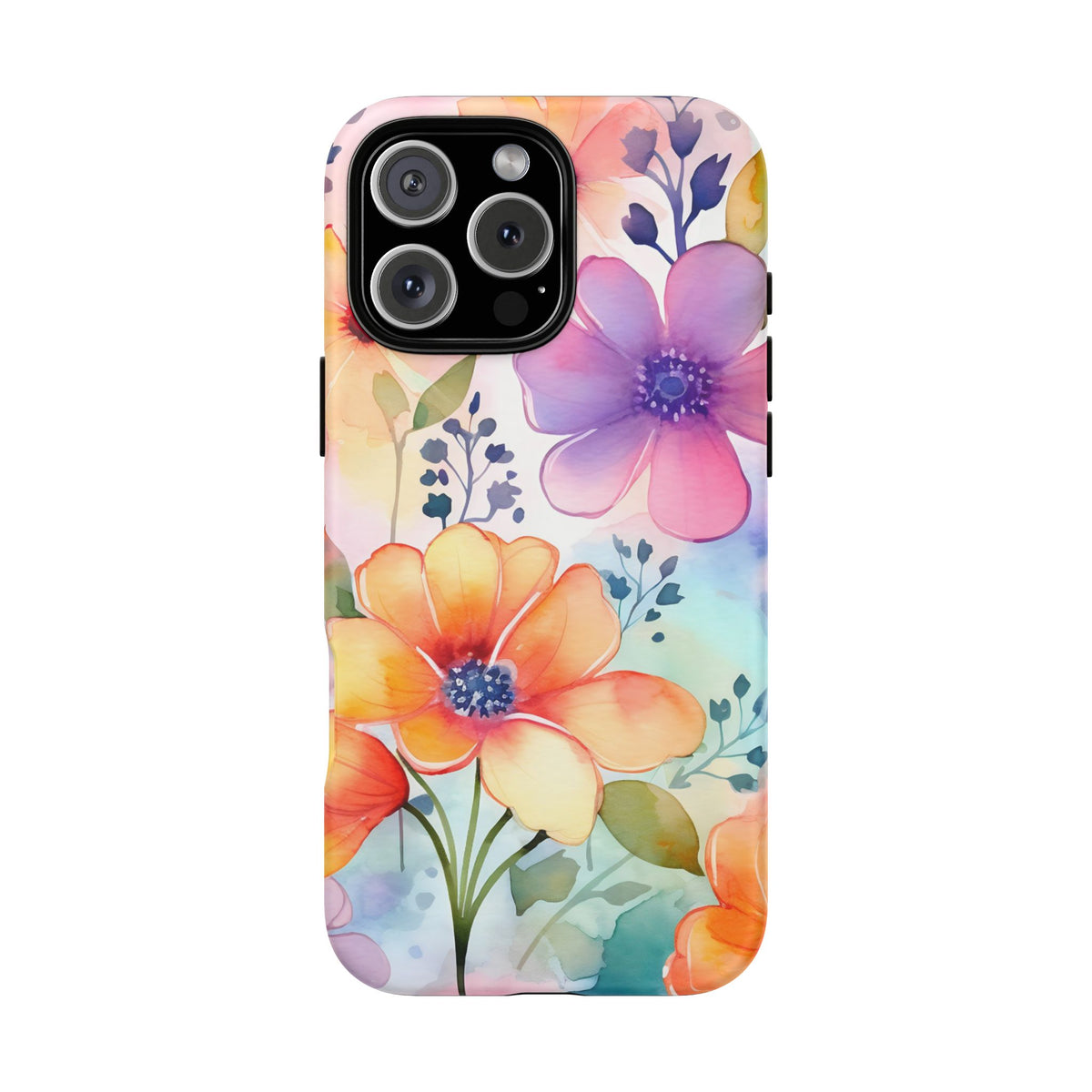 Phone Case - Spring Flower Watercolor Tough Case