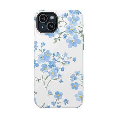 Blue Flower Design Floral Phone Case
