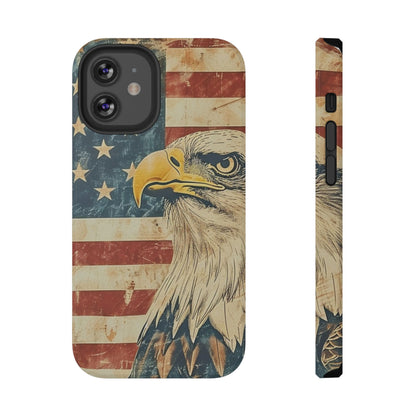 Eagle American Flag Phone Case - Impact-Resistant, Patriotic Design