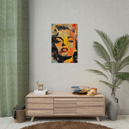 Wall Art Poster - Retro Pop Culture Woman 16, Comic Book Style