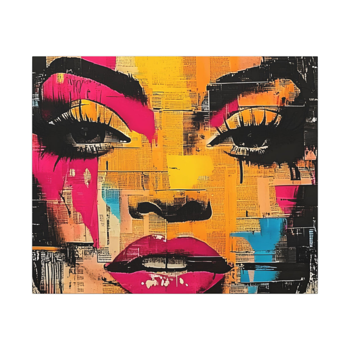 Canvas Wall Art - Retro Pop Culture Women 1
