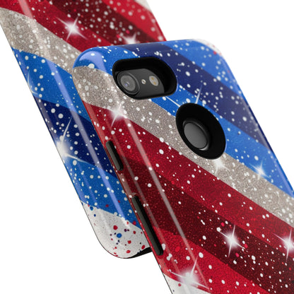 Glittery Patriotic Phone Case - Tough Cases