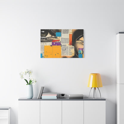 Canvas Wall Art -  Retro Pop Culture woman 4