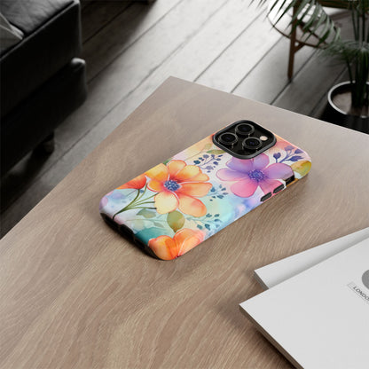 Phone Case - Spring Flower Watercolor Tough Case