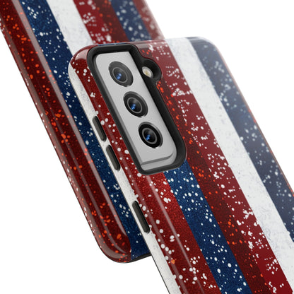 Patriotic Glitter Tough Phone Case